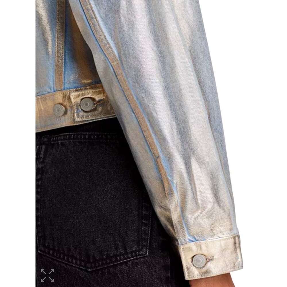Levi’s Shrunken 90s No Pleat Denim Jacket Size S NEW WITH TAGS - Picture 11 of 16